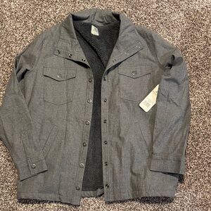 NWT Ascend Gray Men's Warm Shirt Jacket